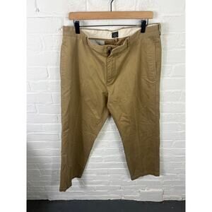 J. Crew Men's Straight Leg Broken in Chino Pants Regular Fit Tan Size W35 x L30